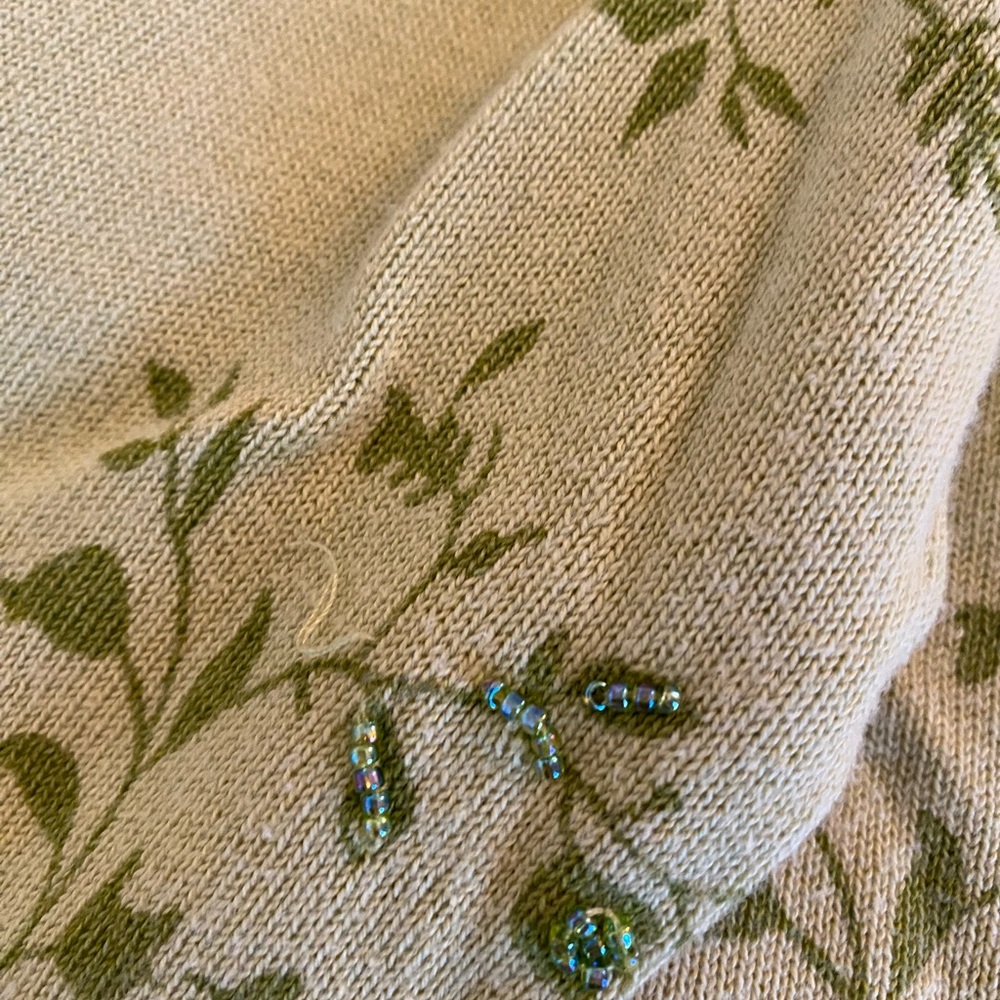 Y2K Express beaded green cardigan - Picture 7 of 12